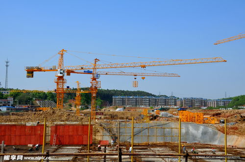 塔吊 建筑工地?cái)z影圖 工業(yè)生產(chǎn)